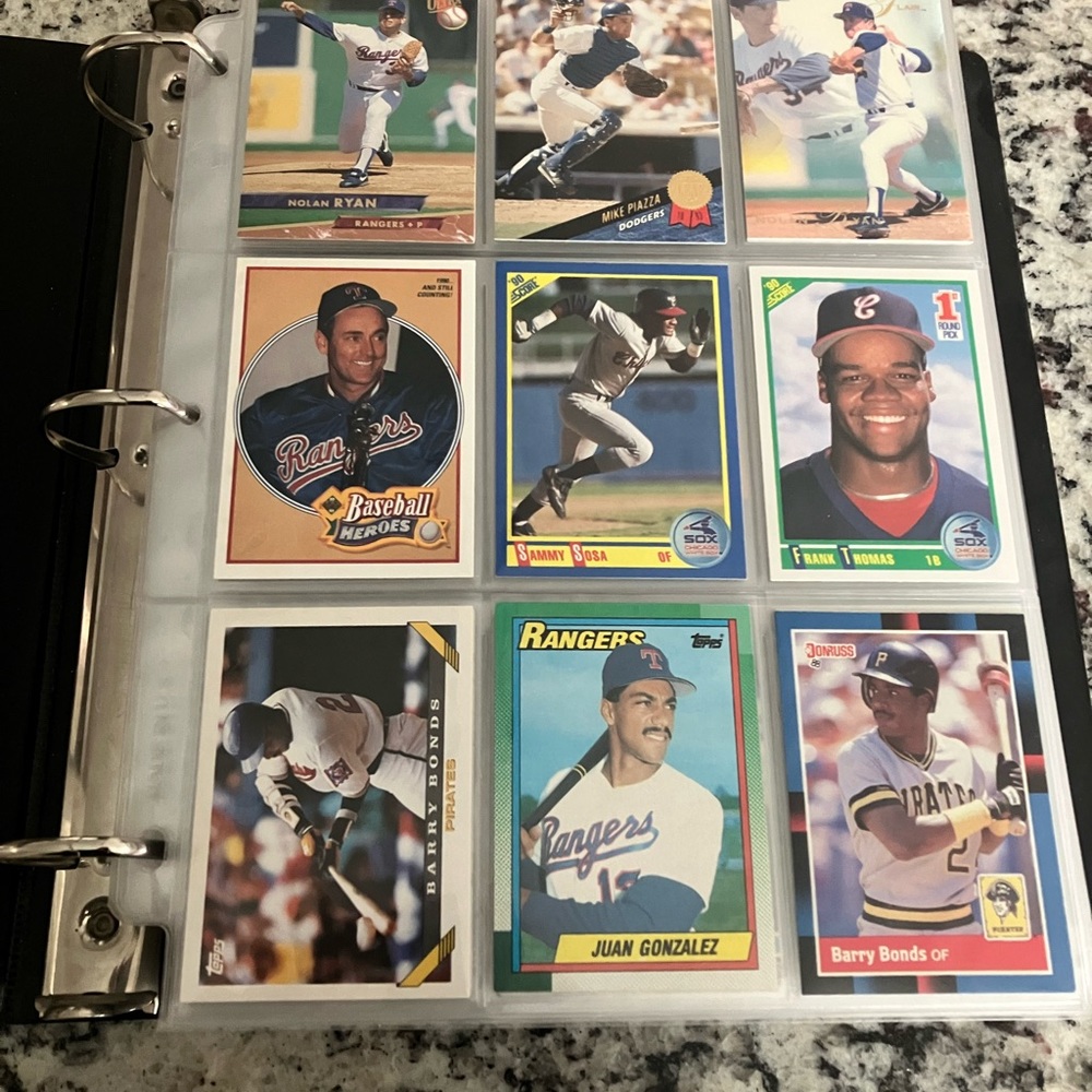 Baseball Football and Basketball Cards